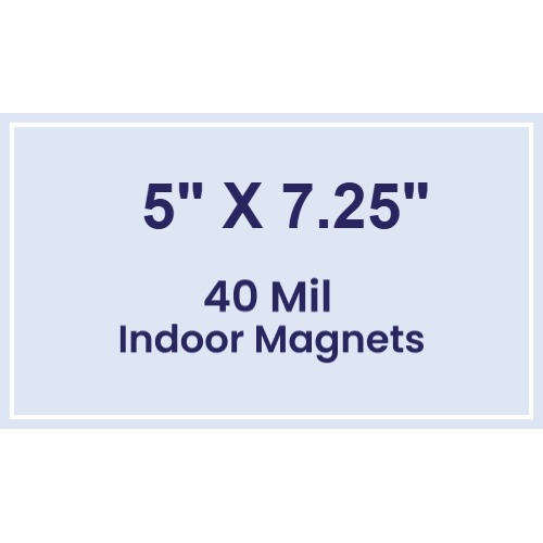 Magnet - 5x7.25 Square Corners - 40 Mil