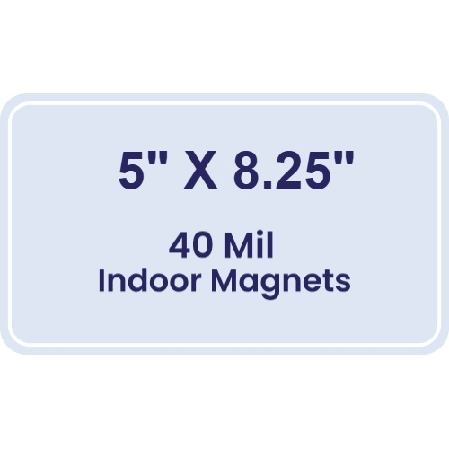 Magnet - 5x8.25 Round Corners - 40 Mil
