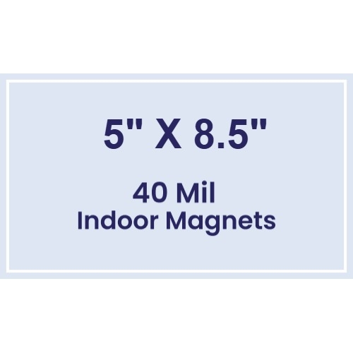 Magnet - 5x8.5 Square Corners - 40 Mil