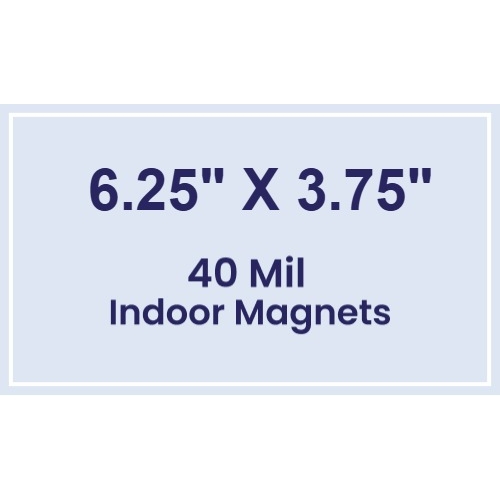Magnet - 6.25 x 3.75 Square Corners - 40 Mil