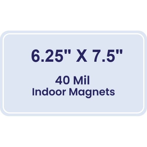 Magnet - 6.25x7.5 Round Corners - 40 Mil