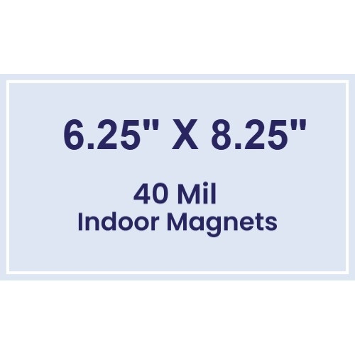 Magnet - 6.25x8.25 Square Corners - 40 Mil