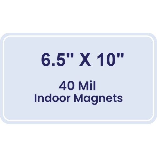 Magnet - 6.5x10 Round Corners - 40 Mil