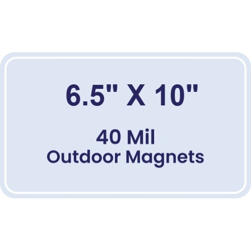 Magnet - 6.5x10 Round Corners - 40 Mil - Outdoor Safe
