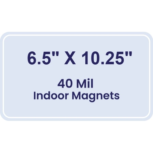 Magnet - 6.5x10.25 Round Corners - 40 Mil