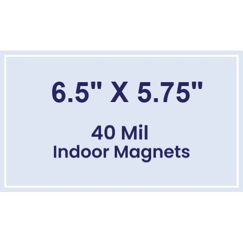 Magnet - 6.5x5.75 Square Corners - 40 Mil
