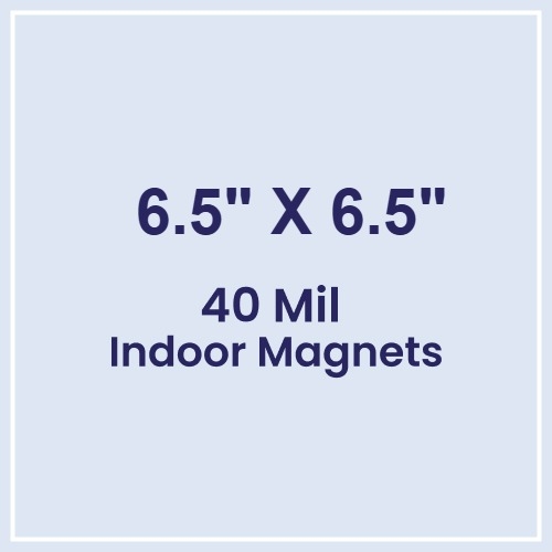 Magnet - 6.5x6.5 Square Corners - 40 Mil