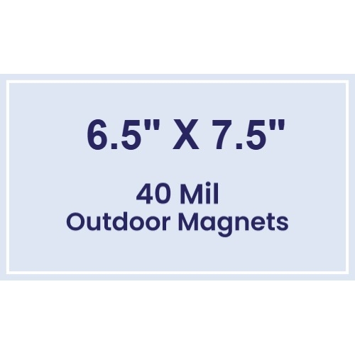 Magnet - 6.5x7.5 Square Corners - 40 Mil - Outdoor Safe