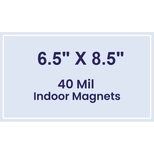 Magnet - 6.5x8.5 Square Corners - 40 Mil