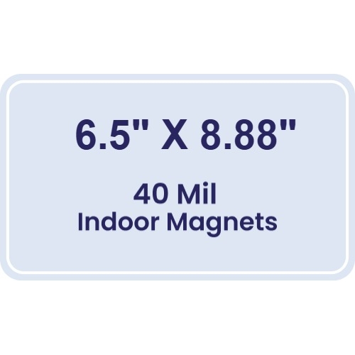 Magnet - 6.5x8.88 Round Corners - 40 Mil