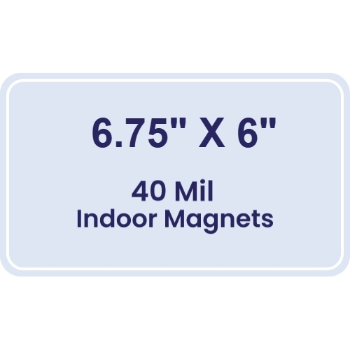 Magnet - 6.75x6 Round Corners - 40 Mil