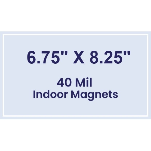 Magnet - 6.75x8.25 Square Corners - 40 Mil
