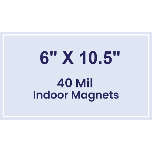 Magnet - 6x10.5 Square Corners - 40 Mil