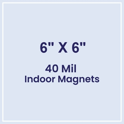 Magnet - 6x6 Square Corners - 40 Mil