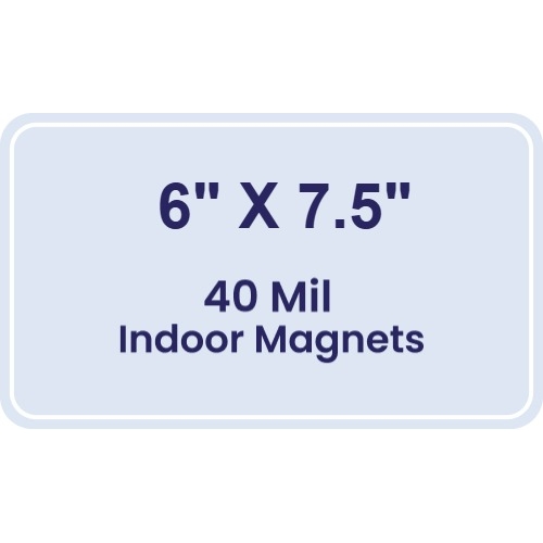 Magnet - 6x7.5 Round Corners - 40 Mil