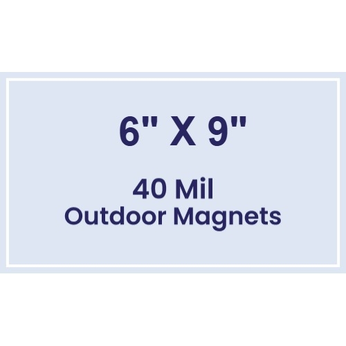 Magnet - 6x9 Square Corners - 40 Mil - Outdoor Safe