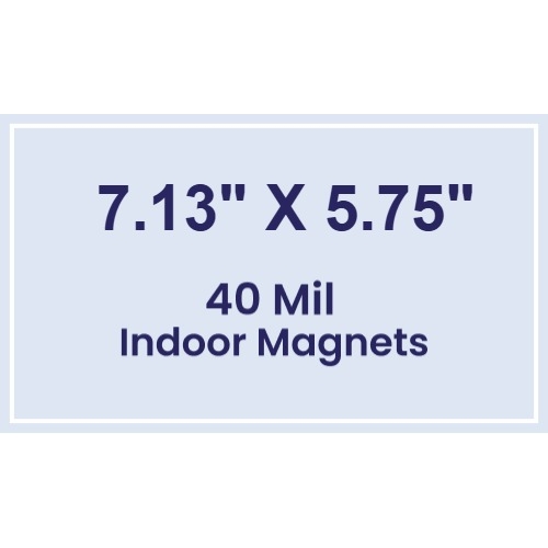 Magnet - 7.13x5.75 Square Corners - 40 Mil