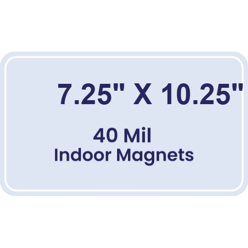 Magnet - 7.25x10.25 Round Corners - 40 Mil
