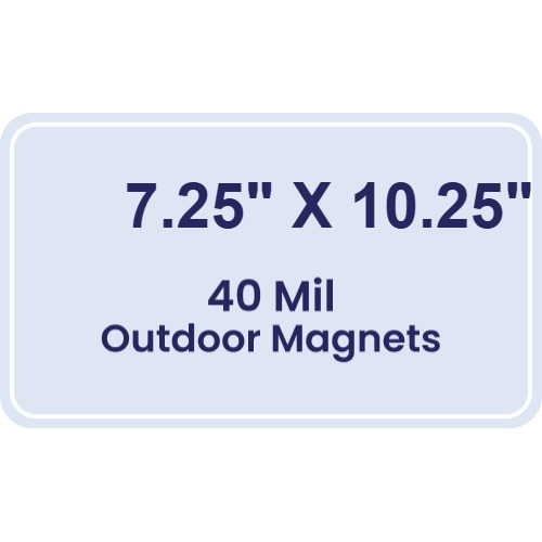 Magnet - 7.25x10.25 Round Corners - 40 Mil - Outdoor Safe