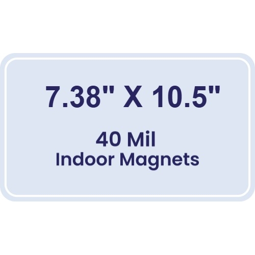 Magnet - 7.38x10.5 Round Corners - 40 Mil