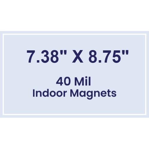 Magnet - 7.38x8.75 Square Corners - 40 Mil
