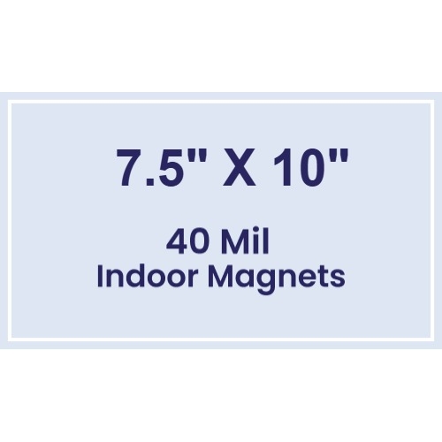 Magnet - 7.5x10 Square Corners - 40 Mil