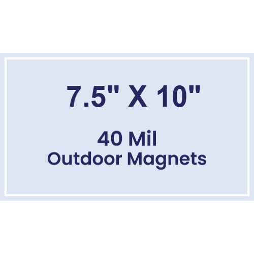 Magnet - 7.5x10 Square Corners - 40 Mil - Outdoor Safe