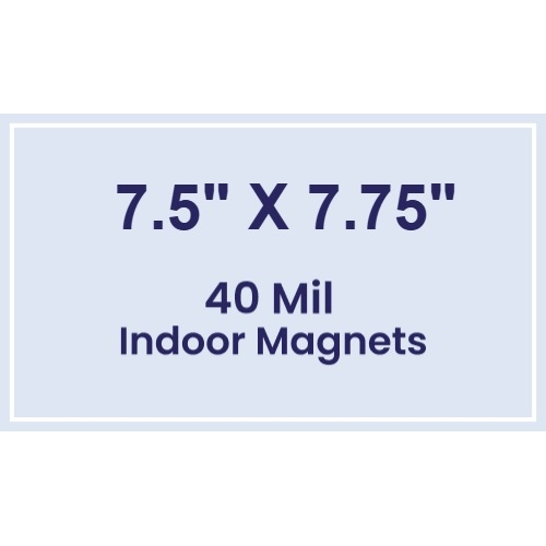 Magnet - 7.5x7.75 Square Corners - 40 Mil
