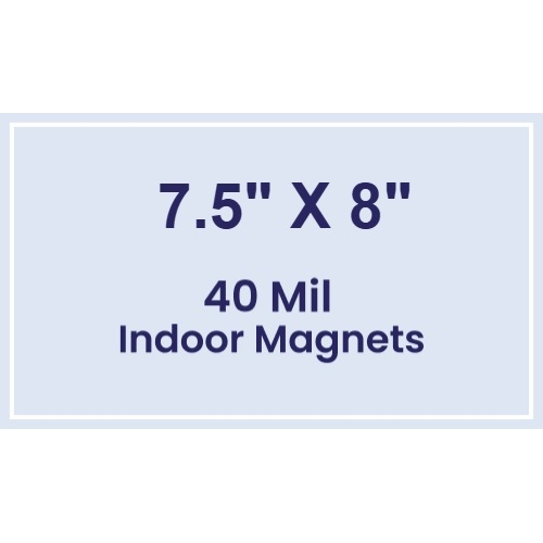 Magnet - 7.5x8 Square Corners - 40 Mil