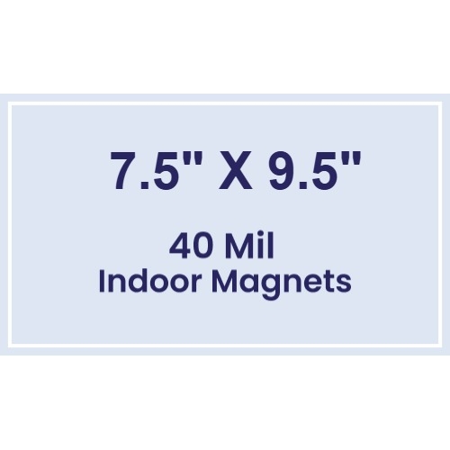 Magnet - 7.5x9.5 Square Corners - 40 Mil