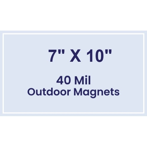 Magnet - 7x10 Square Corners - 40 Mil - Outdoor Safe