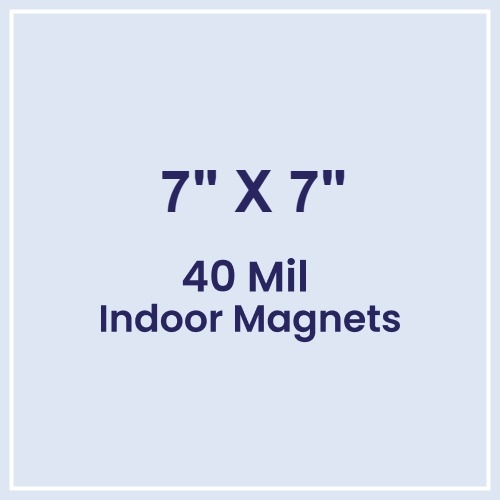 Magnet - 7x7 Square Corners - 40 Mil