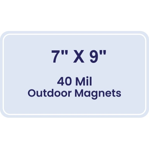 Magnet - 7x9 Round Corners - 40 Mil - Outdoor Safe