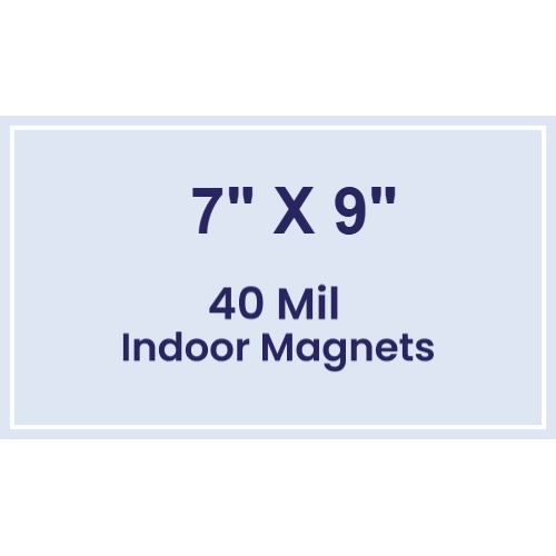 Magnet - 7x9 Square Corners - 40 Mil