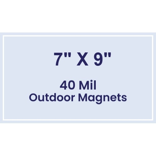 Magnet - 7x9 Square Corners - 40 Mil - Outdoor Safe