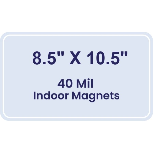 Magnet - 8.5x10.5 Round Corners - 40 Mil