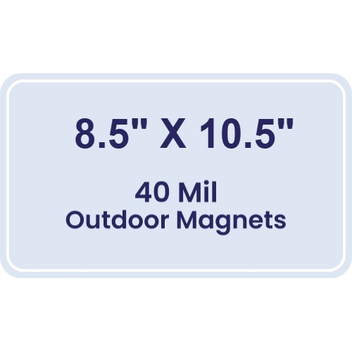 Magnet - 8.5x10.5 Round Corners - 40 Mil - Outdoor Safe