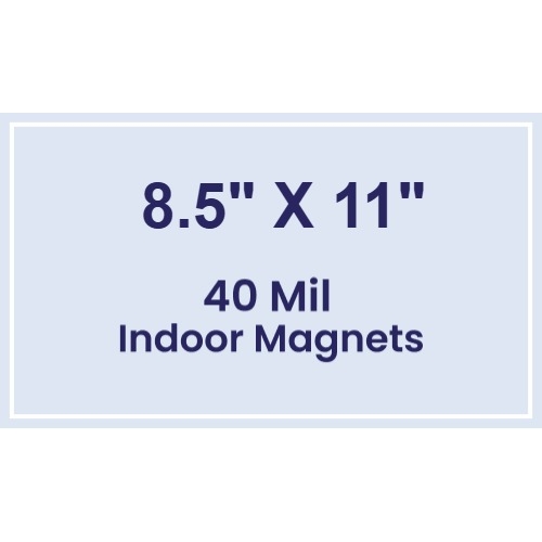 Magnet - 8.5x11 Square Corners - 40 Mil