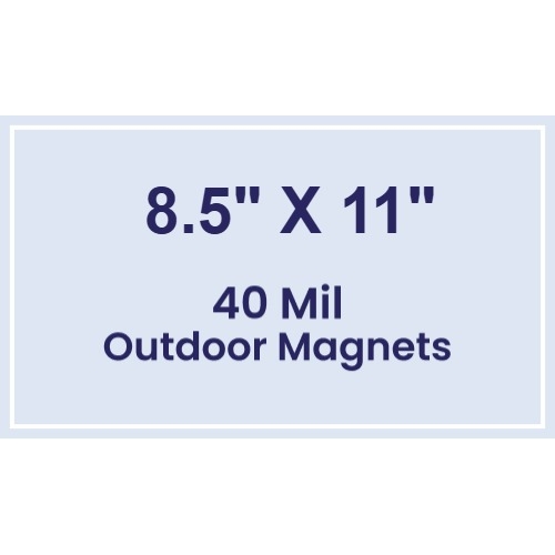 Magnet - 8.5x11 Square Corners - 40 Mil - Outdoor Safe