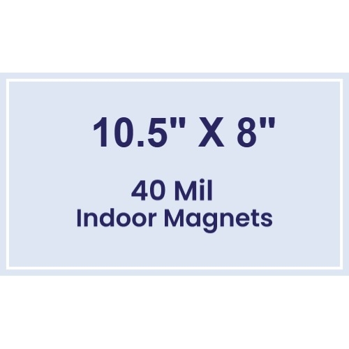 Magnet - 10.5x8 Square Corners - 40 Mil
