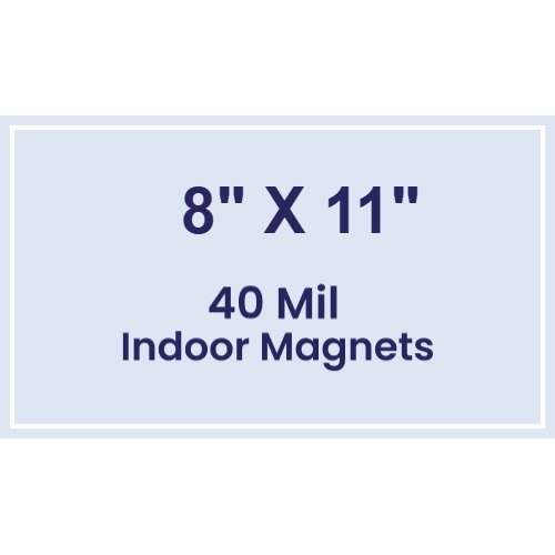 Magnet - 8x11 Square Corners - 40 Mil