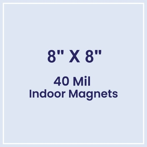 Magnet - 8x8 Square Corners - 40 Mil