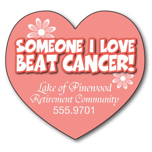 Magnet - Big Heart Shape (3.25x3) - 40 Mil