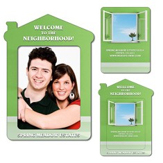Magnet - House Shape Picture Frame (Approx. 4.3x6) - 40 Mil