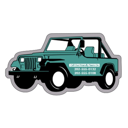 Magnet - Jeep Shape (4.25x2.25) - 40 Mil - Outdoor Safe