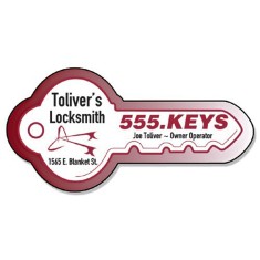 Magnet - Key Shape (3.5x1.75) - 40 Mil - Outdoor Safe