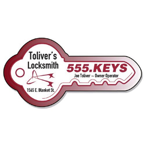 Magnet - Key Shape (3.5x1.75) - 40 Mil - Outdoor Safe
