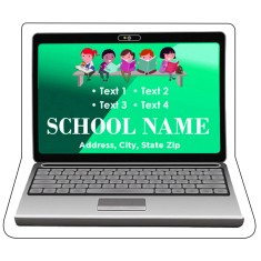 Magnet - Laptop Computer Shape (3.5x3) - 40 Mil