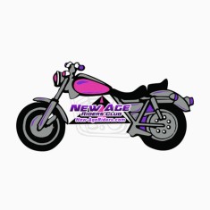 Magnet - Motorcycle Shape (4.25x2.25) - 40 Mil