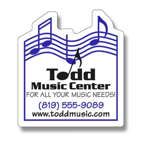 Magnet - Music Themed Shape (2.25x2.5) - 40 Mil - Outdoor Safe